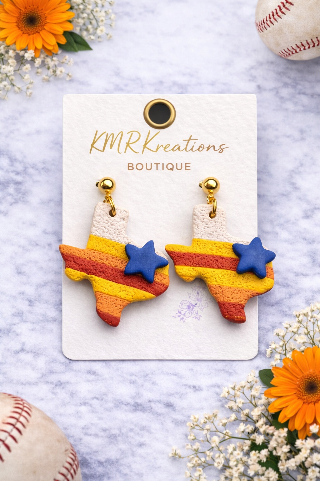 Texas Sunset Clay Earrings – Lightweight Statement Dangles