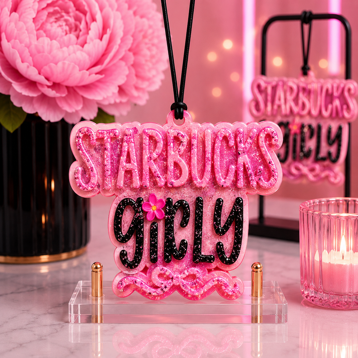 Starbucks Girly Car Freshie β Baja Blast Scent