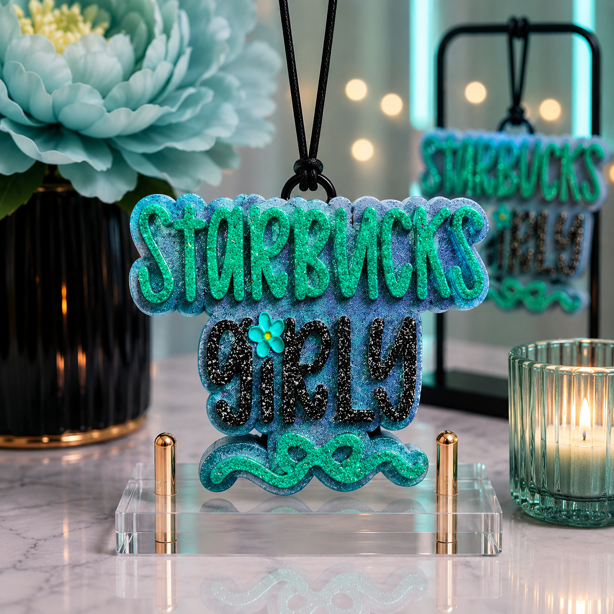 Starbucks Girly Car Freshie โ Butt Naked Scent