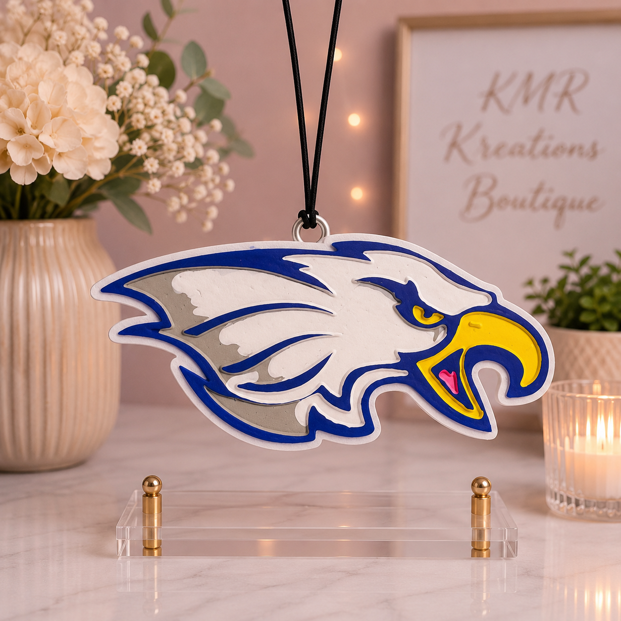 Atascocita Eagles Car Freshie | Handmade School Spirit Air Freshener | Eagle Car Accessory | Coconut Mango