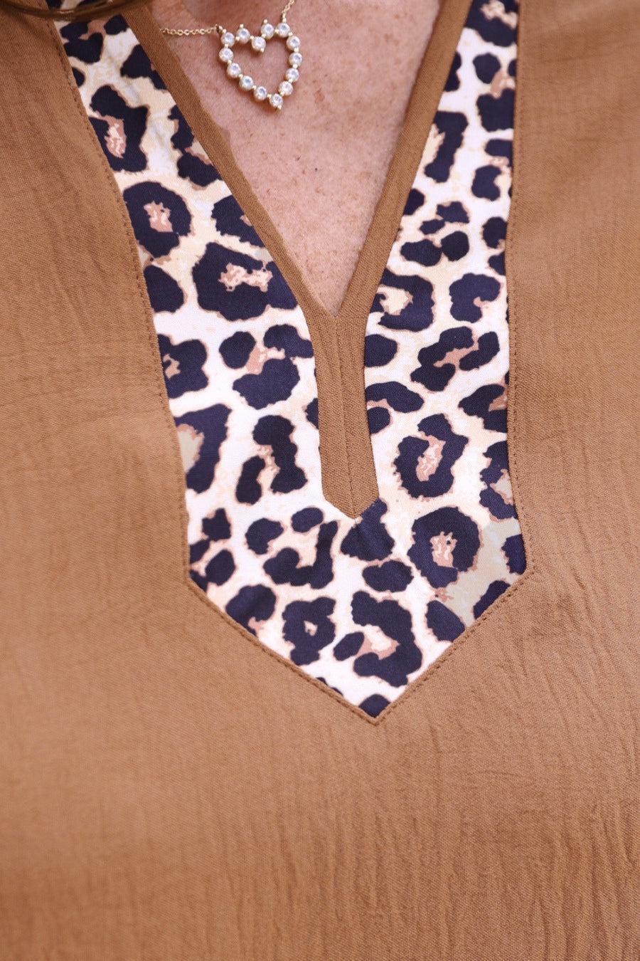 Ava Flutter Sleeve Blouse β Safari Chic