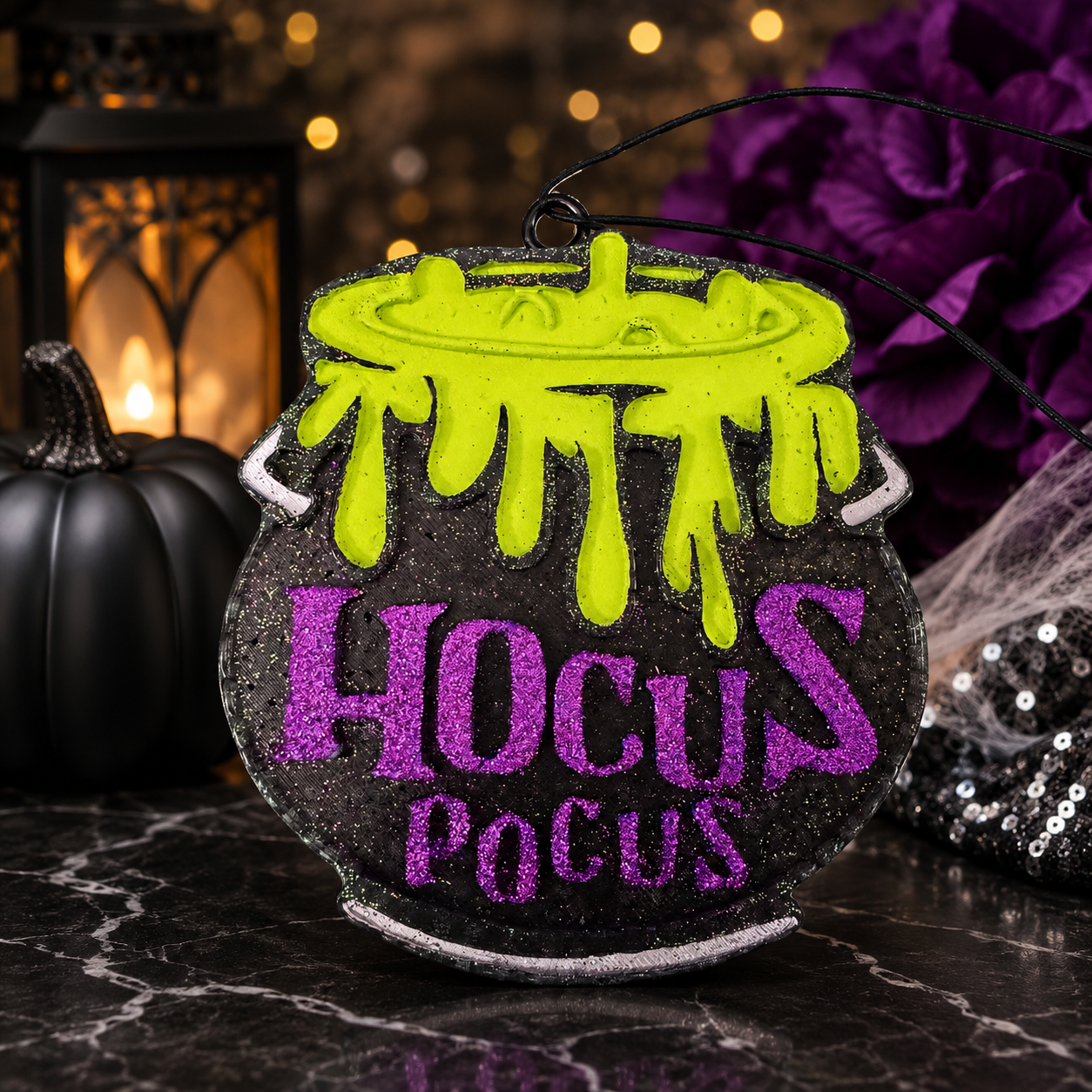Hocus Pocus Cauldron Car Freshie - Baja Cactus
