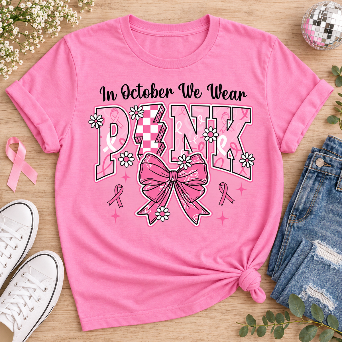 In October We Wear Pink Ghost Tee