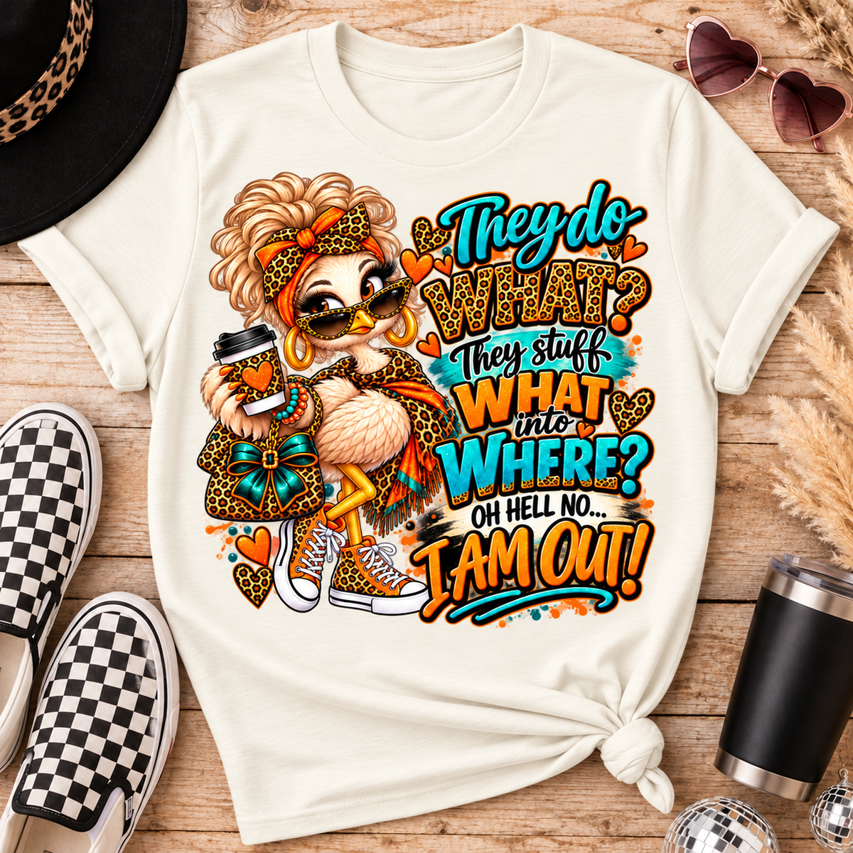 “I Am Out!” Sassy Turkey Thanksgiving Tee
