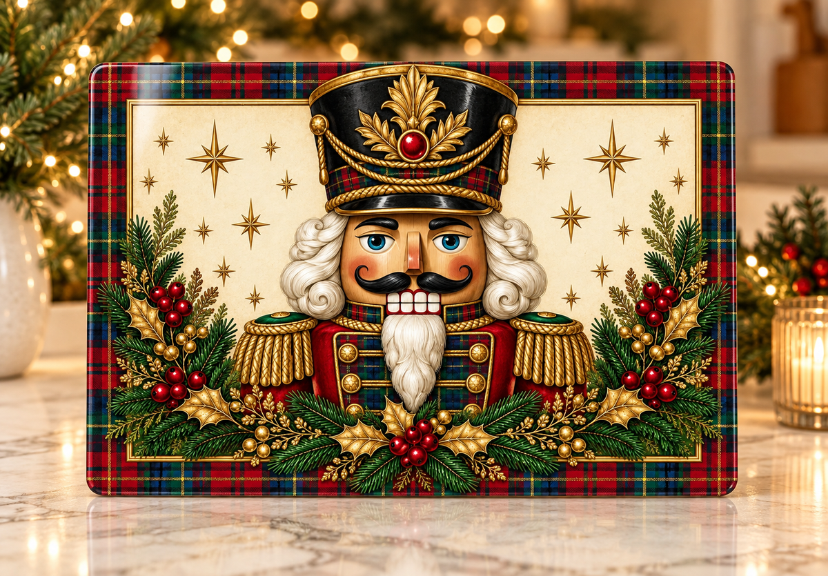 Christmas Sublimated Glass Cutting Board