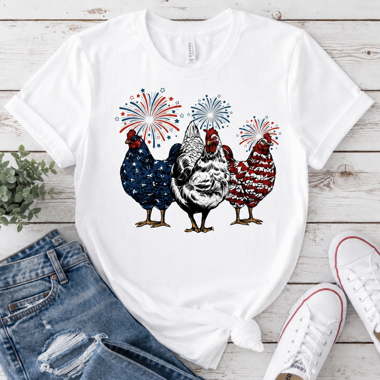 Patriotic Chicken Tee πΊπΈπβ¨