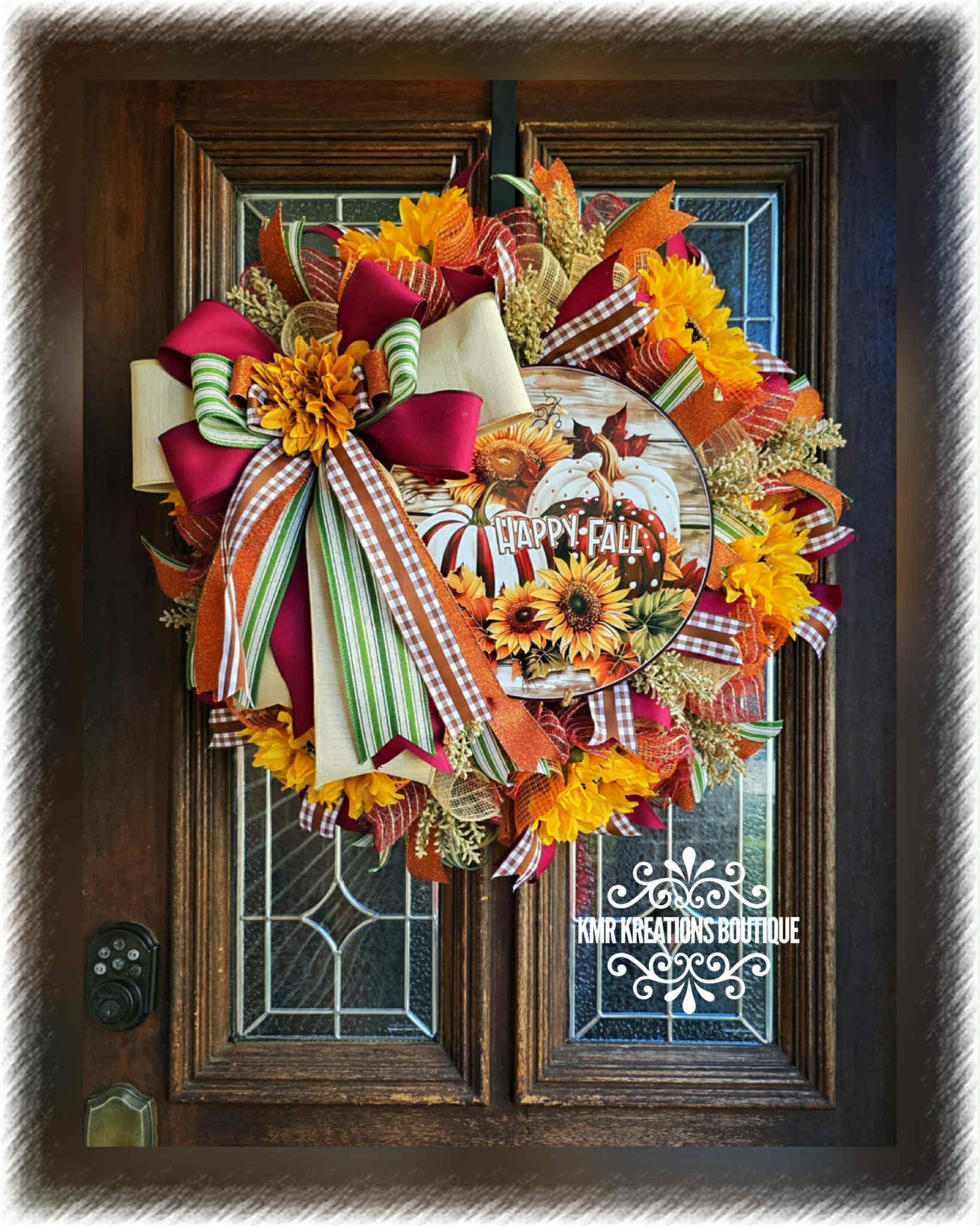 π Happy Fall Sunflower Wreath π