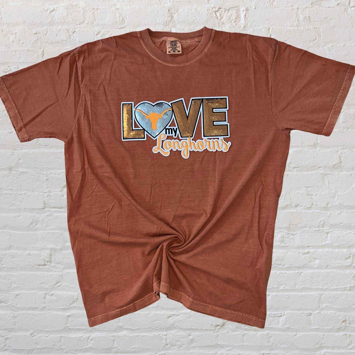 Love My Longhorns Tee β Burnt Orange Game Day Shirt