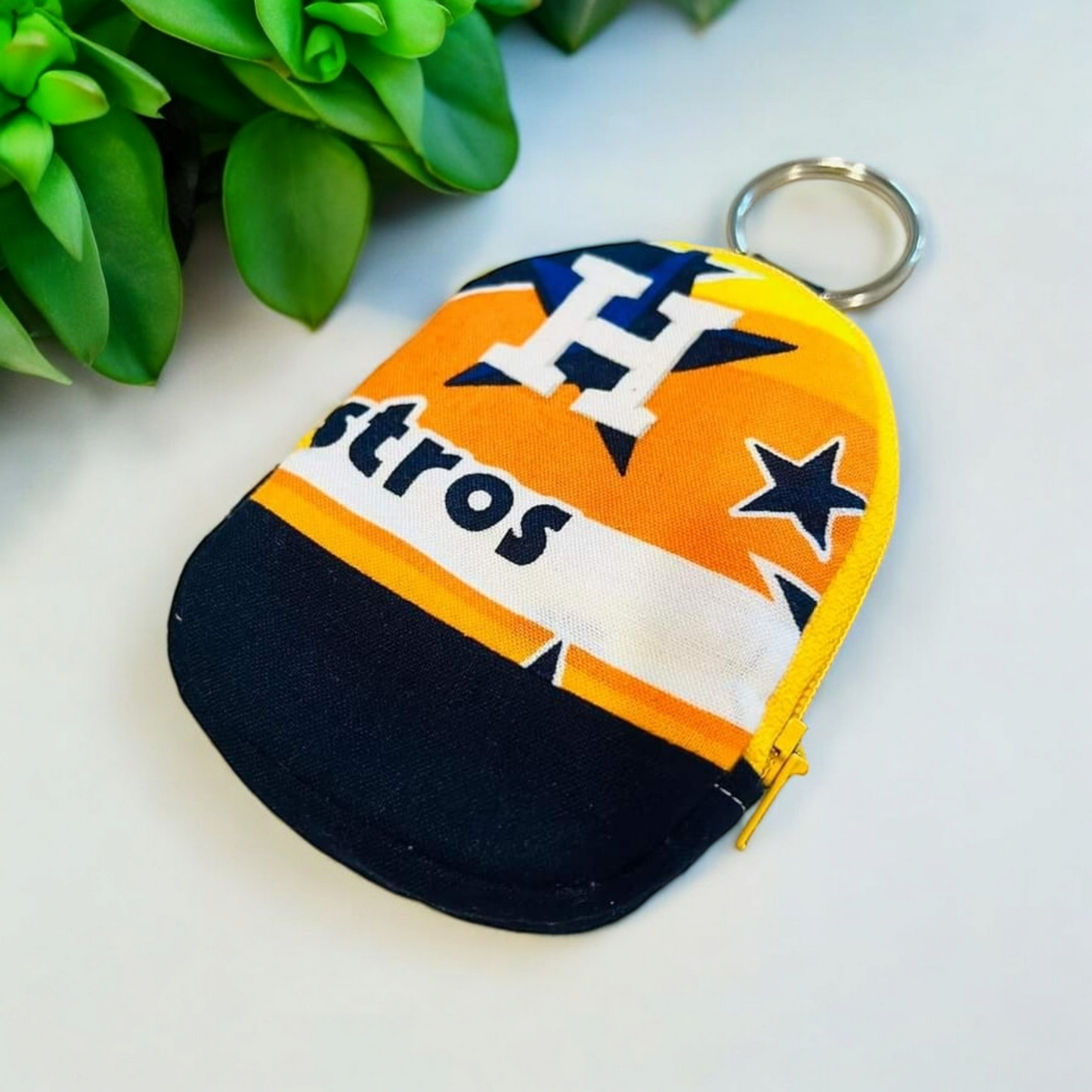 Houston Astros Coin Purse with Keychain