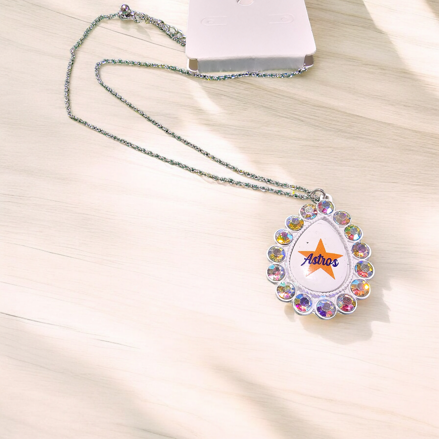 Astros Inspired Necklace - Baseball Fans - Baseball Necklace - Baseball Lover-