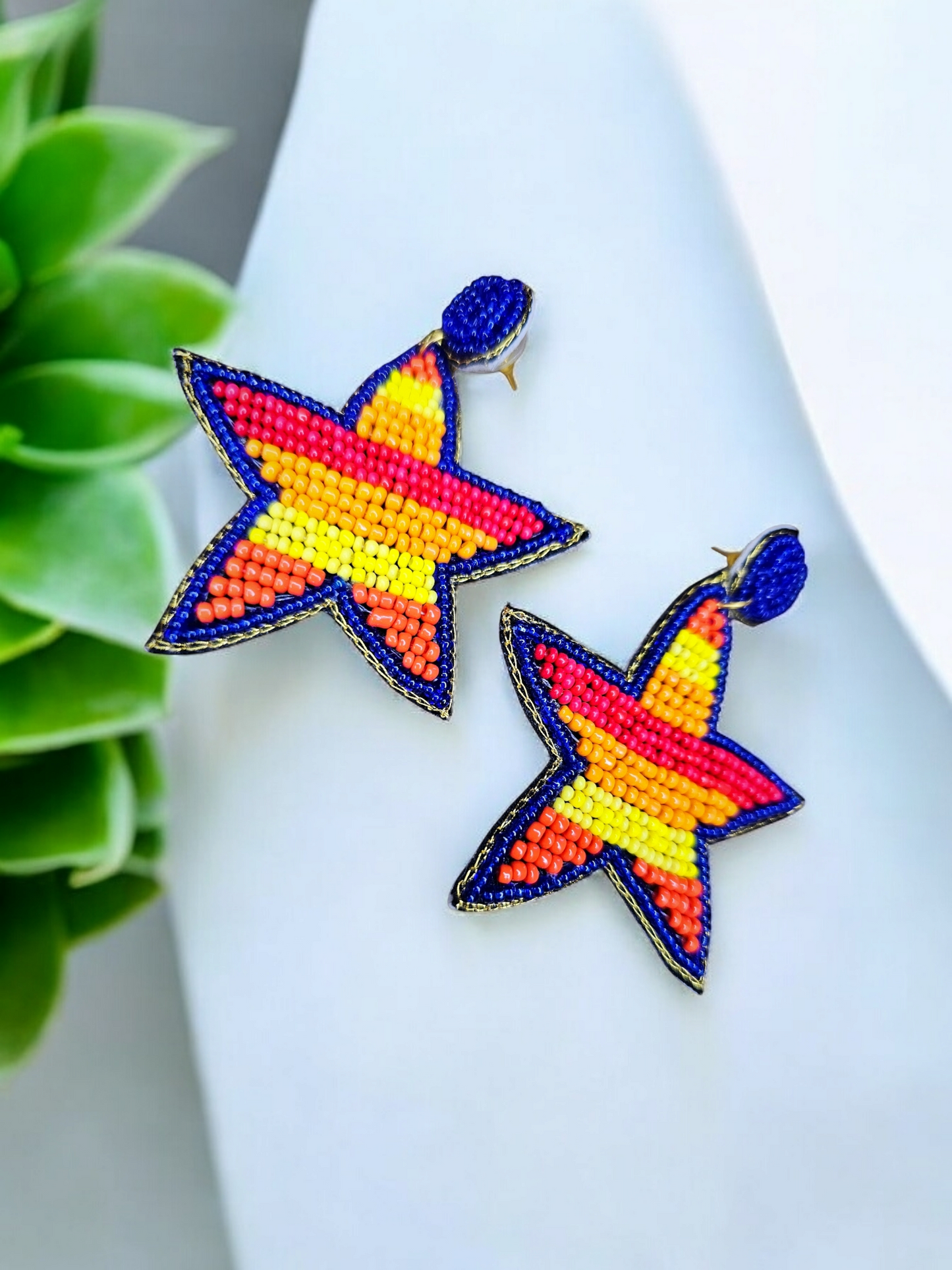 Astros Star Earrings, Houston Astros Earrings, Houston Astros Accessories, Houston Baseball Earrings