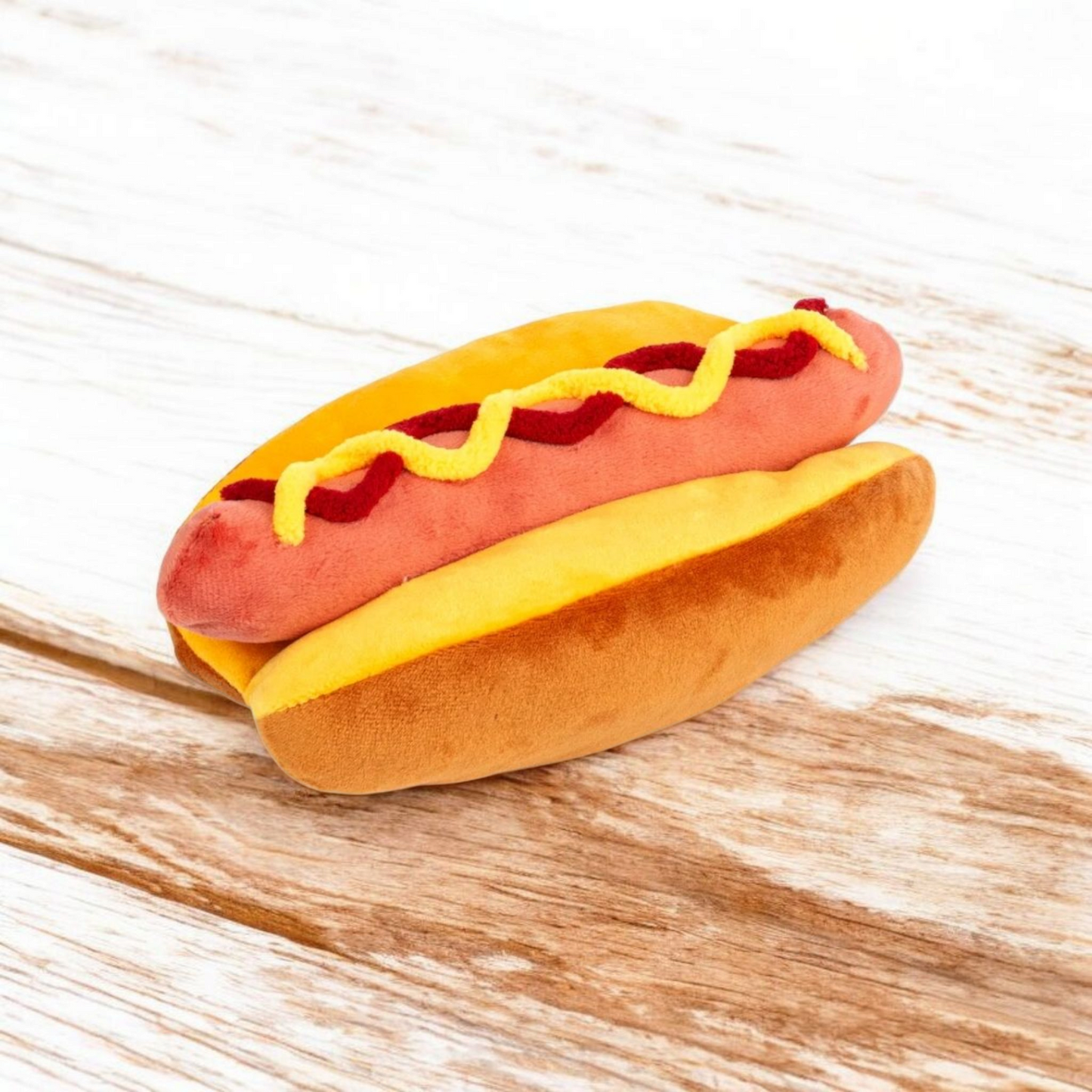 8" Plush Hot Dog Decoration