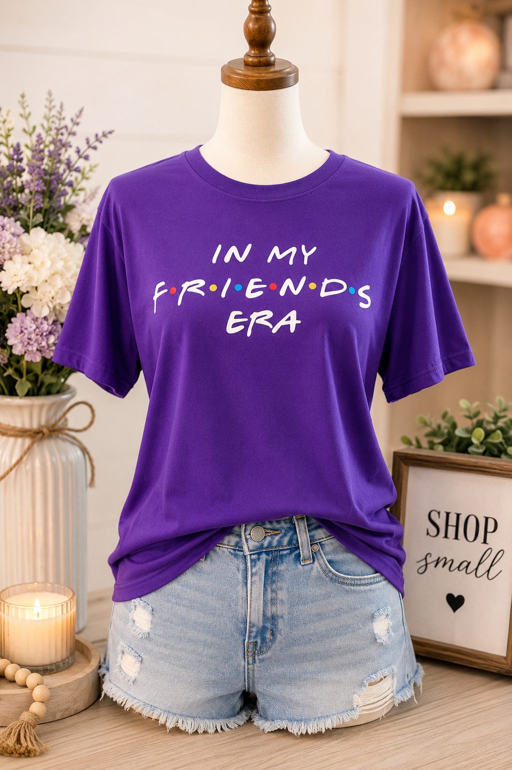 Friends Inspired Graphic Tee – Color Dot Design | Casual Everyday Shirt