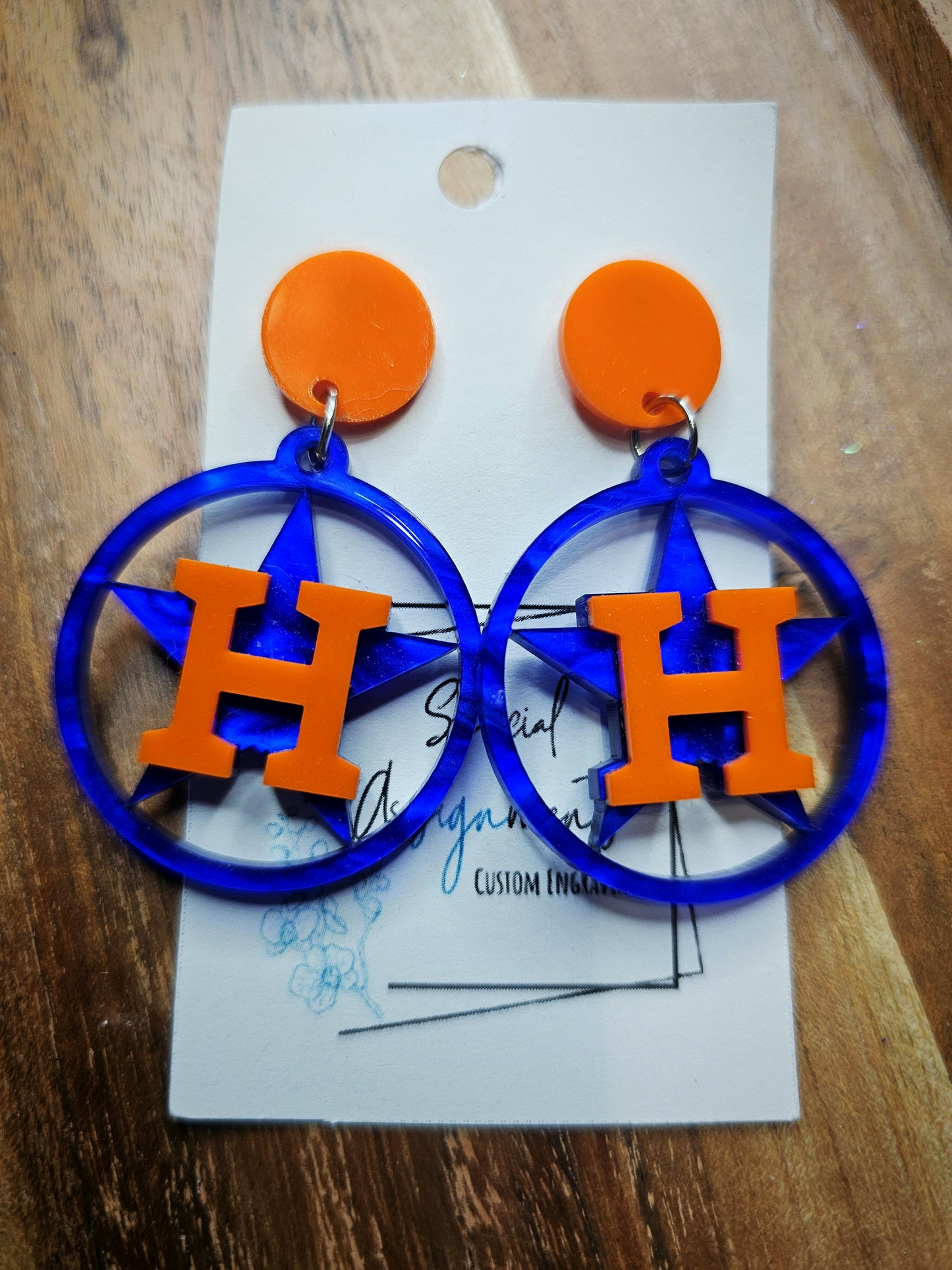 Game Day Acrylic Earrings, Team Spirit