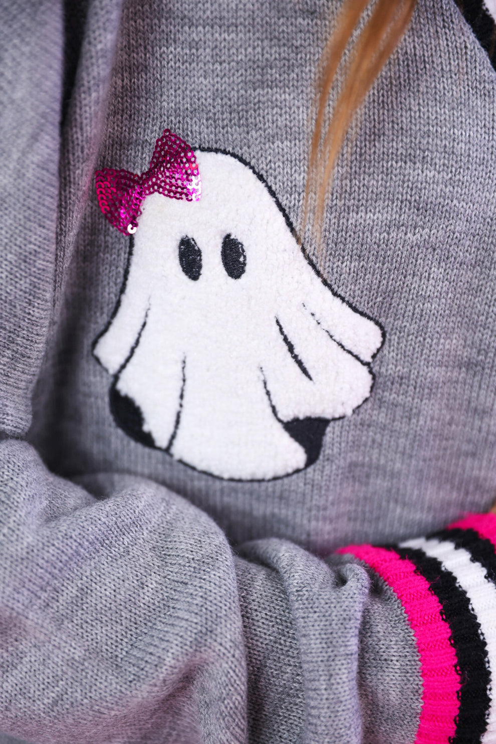 PREORDER – GiGi the Ghost Chenille Patch Cardigan