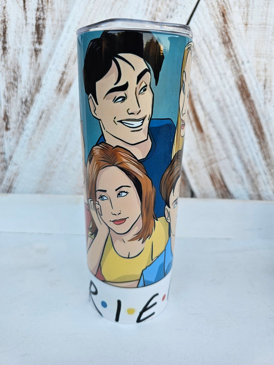 Friends Inspired Tumbler, 20oz Skinny Christian Tumber,