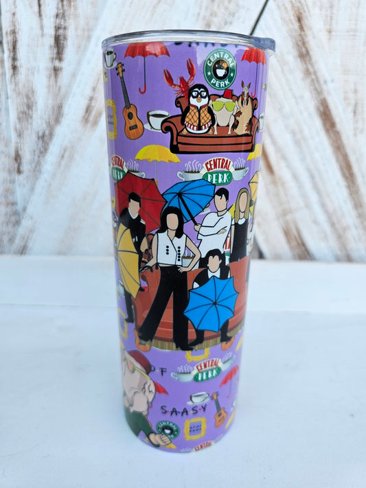 Friends Inspired Tumbler, 20oz Skinny Christian Tumber,