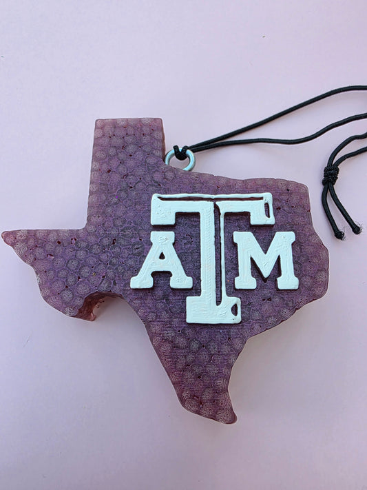 Texas A&M, Aggies, Aggie Spirit, Texas A&M Freshie, Collegiate Car Freshie, Game Day Freshie