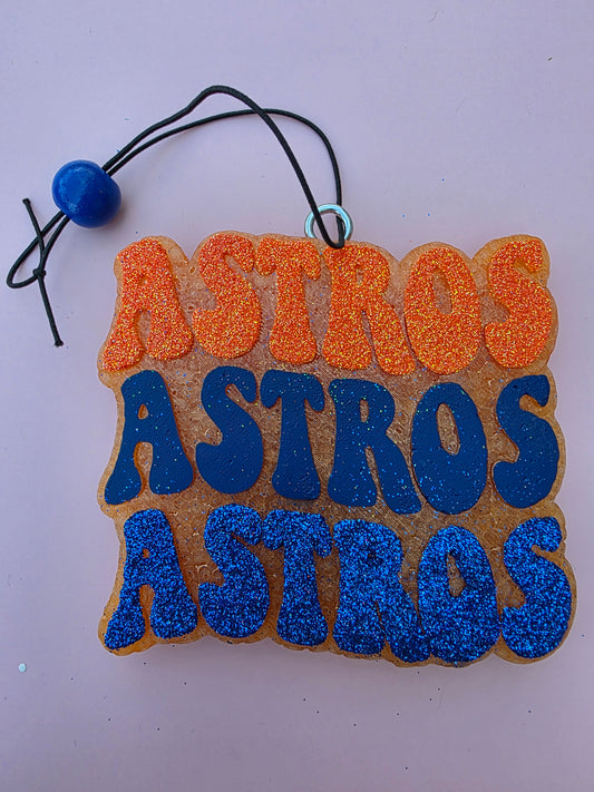 Astros Inspired Car Freshie, Sports Freshie, Baseball Car Freshie, Gift for Her, Best Friend Gift