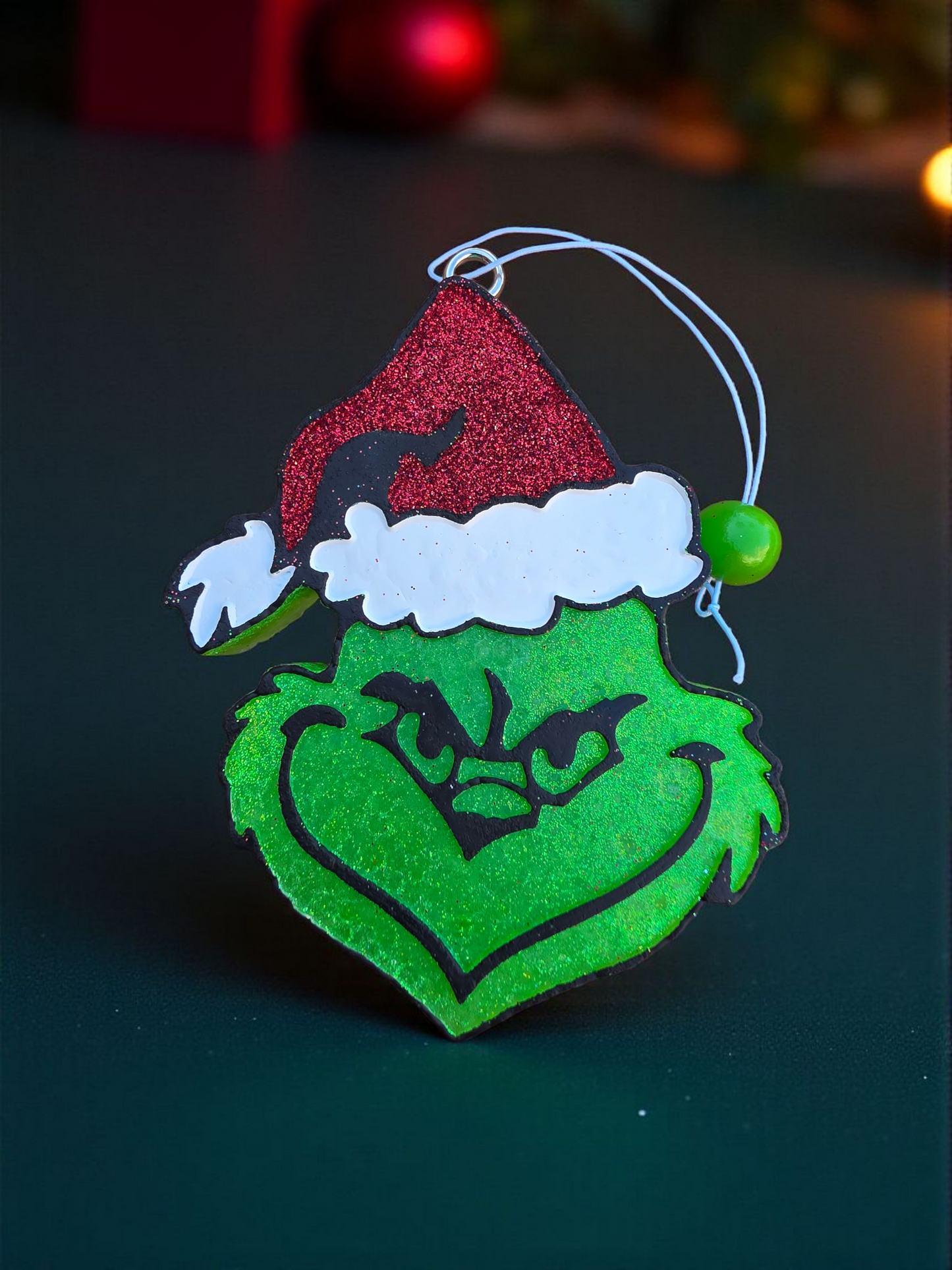 Holiday Grinch Car Freshie – Campfire Marshmallows Scent