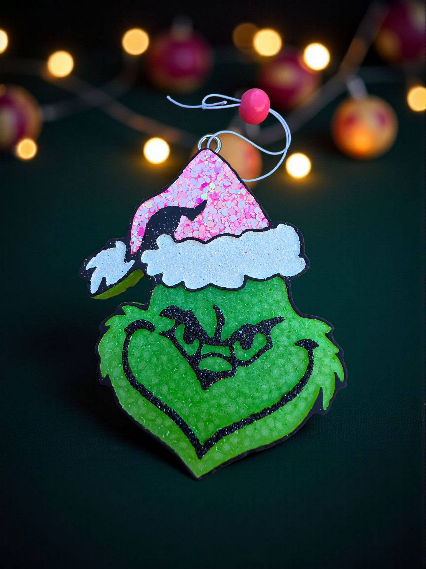 Holiday Grinch Car Freshie – Cowboy Christmas Scent