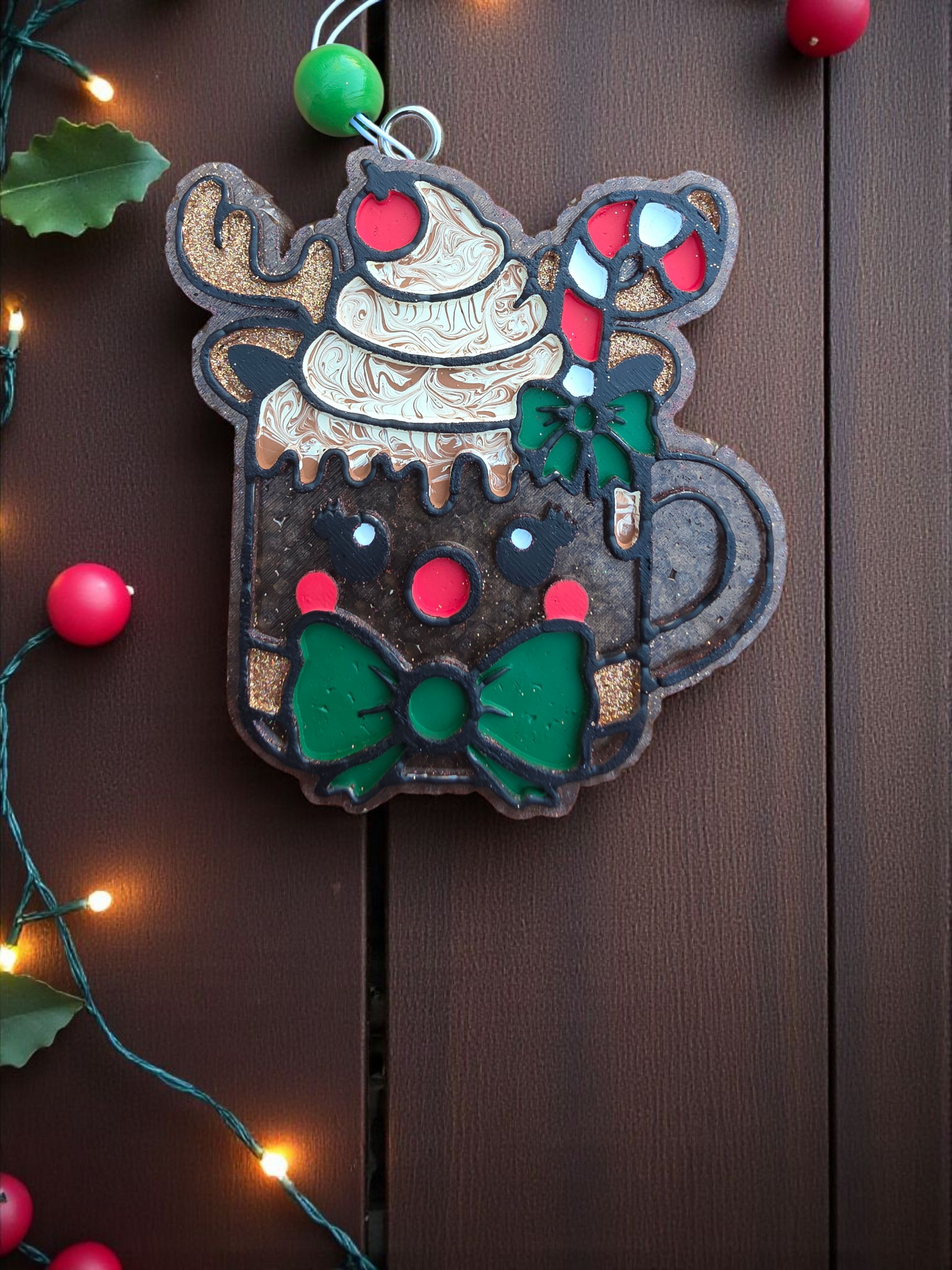 Reindeer Cocoa Car Freshie – Scent: Flannel 🎄🦌✨