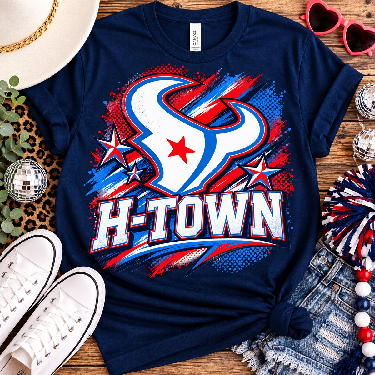 H-Town Game Day Graphic Tee – Navy