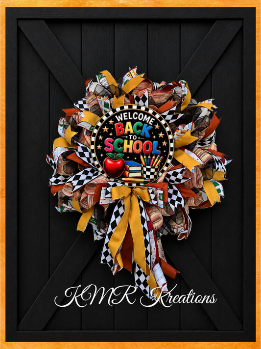 Welcome Back to School Wreath
