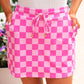 PREORDER – Bubblegum Checkered Skort