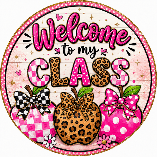 Welcome to My Class Wreath