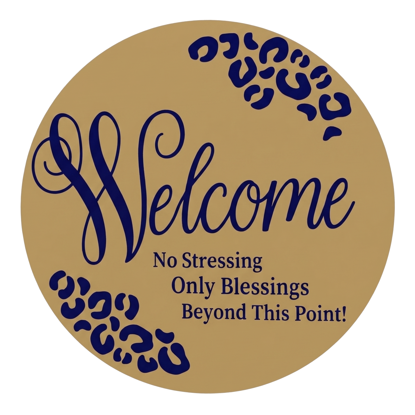 Welcome “No Stressing, Only Blessings” Wreath - Shalonda