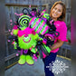 Candy Monster Wreath, Halloween Decor, Whimsical Wreath, Sweet And Spooky, Front Door Goals
