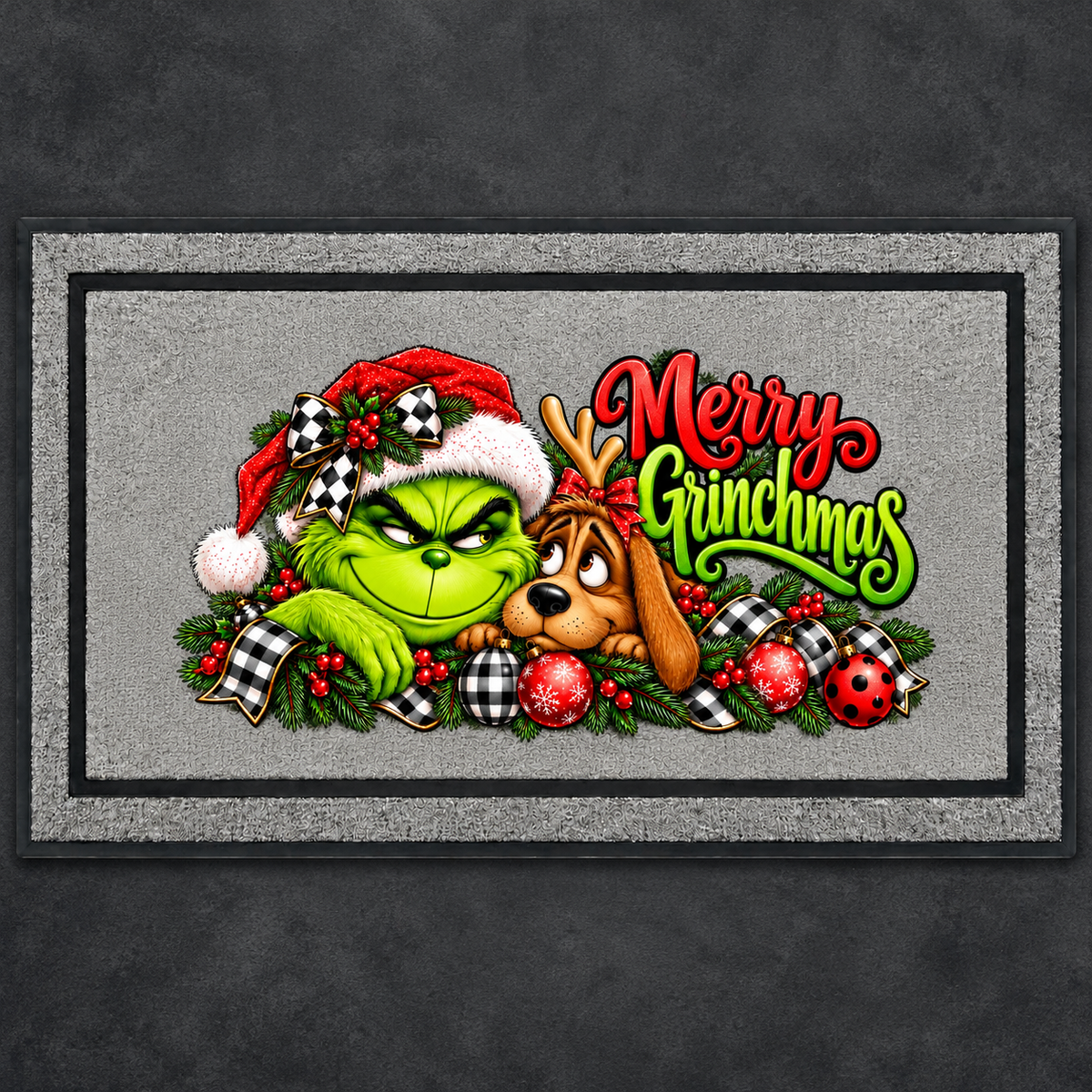 Merry Grinchmas Christmas Doormat