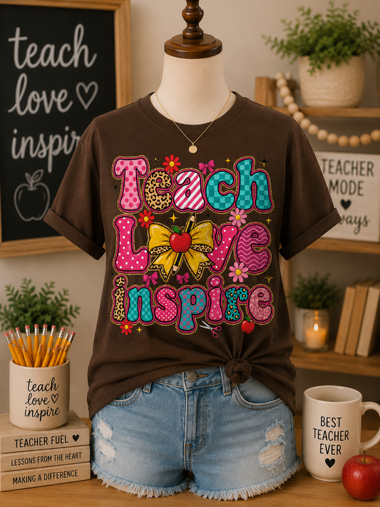 Teach Love Inspire Graphic Tee