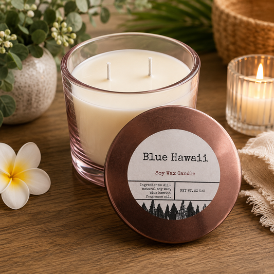 Blue Hawaii Soy Wax Candle – 16 oz