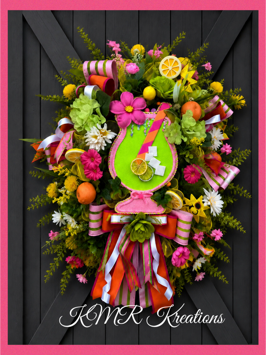 Tropical Citrus Cocktail Wreath