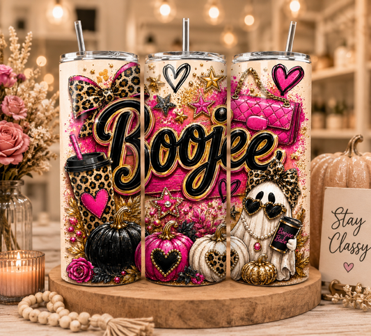 Boujee Halloween Tumbler – 20 oz Stainless Steel Skinny Tumbler