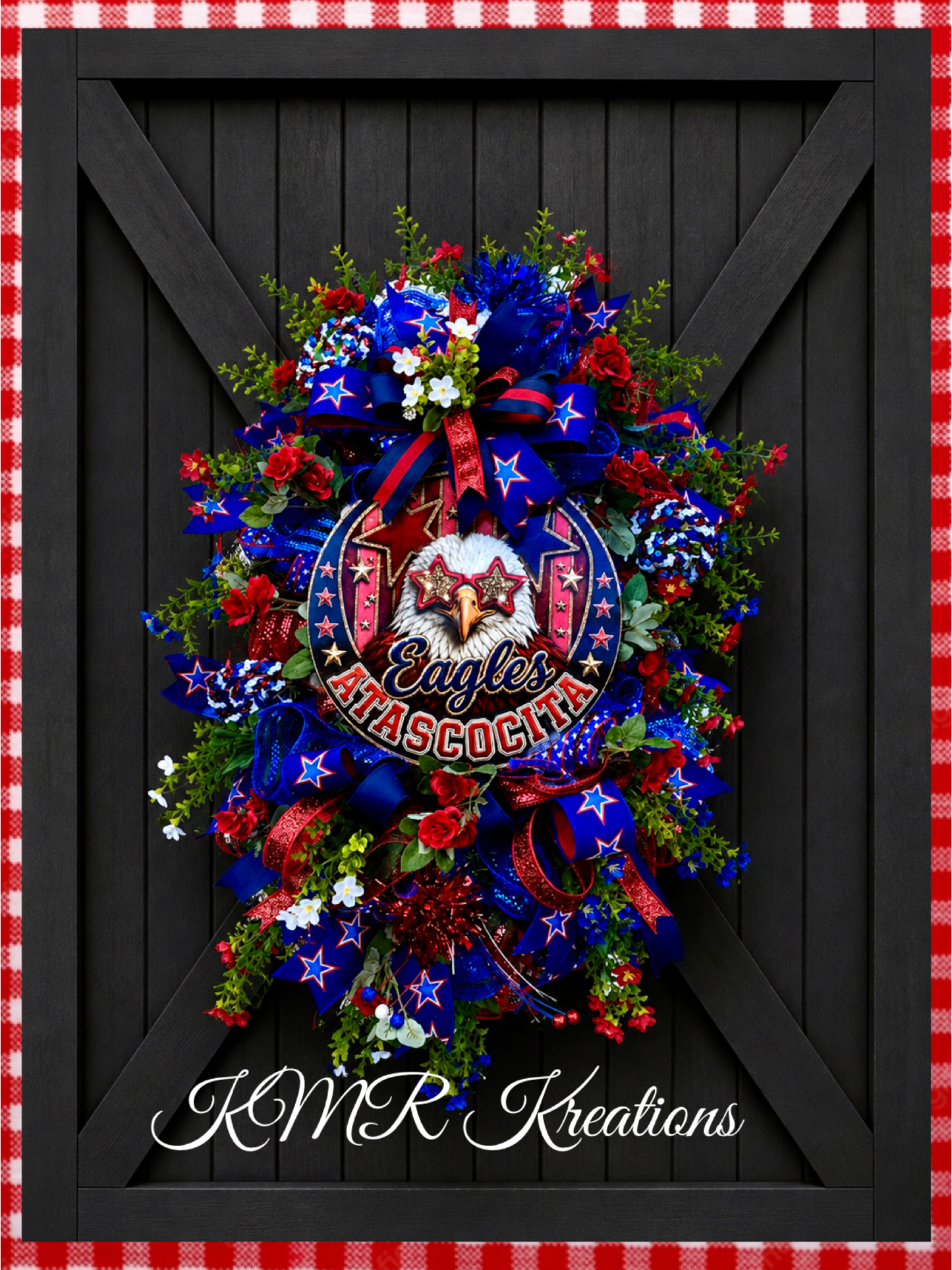 Atascocita Eagles School Spirit Wreath