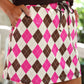 Preppy Argyle Skort