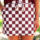 Let’s Go Checkered Skort – Maroon