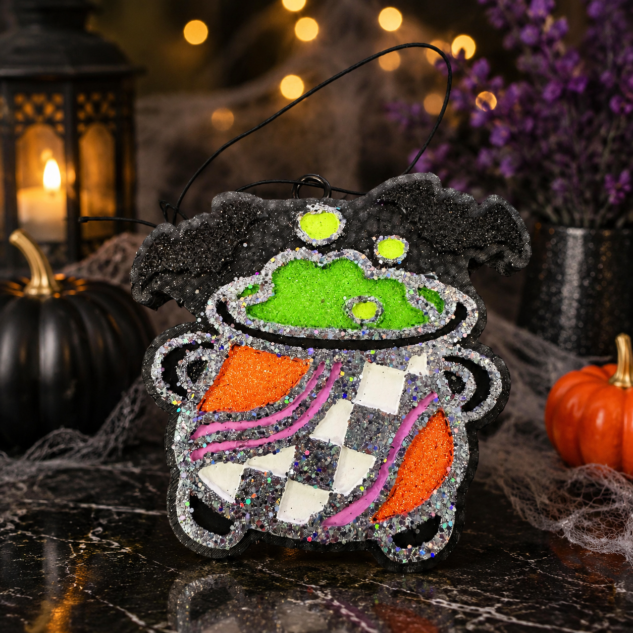 Glitter Witch’s Cauldron Car Freshie - Volcano