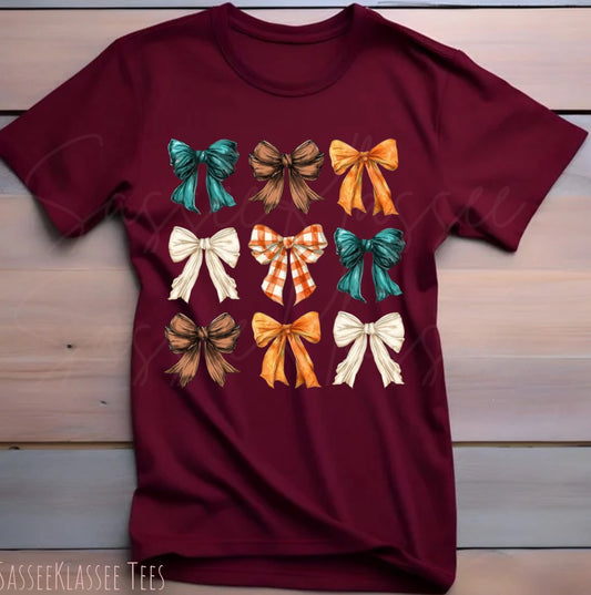 Bow Shirt, Coquette Bows Shirt, Girlie Girl, Coquette Aesthetic, Bow Collage Tshirt, Soft Girl Era Shirt, Ribbon Shirt, Social Club Tee