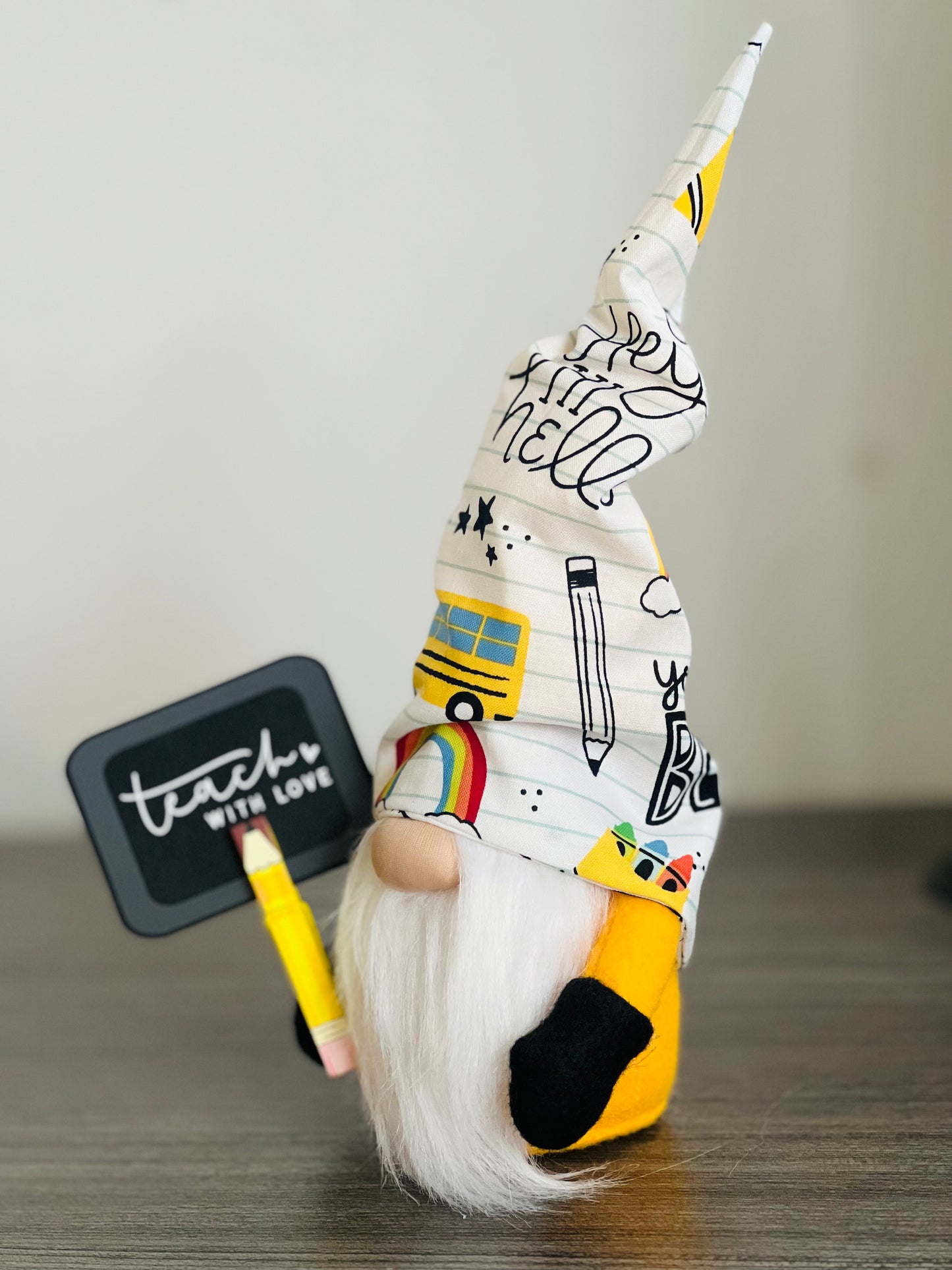 Back To School Vibes, Gnome Goals, Teacher Desk Decor, Classroom Cuteness