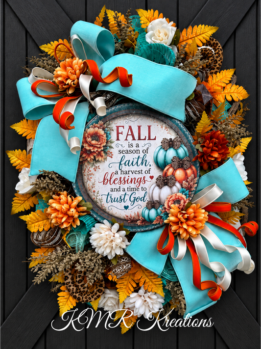 Fall Faith & Blessings Wreath