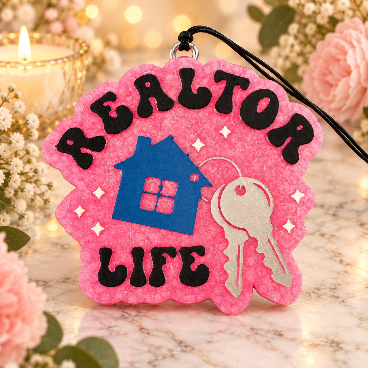 Realtor Life Car Freshie – House & Keys