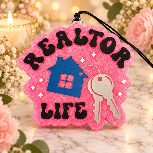Realtor Life Car Freshie – House & Keys