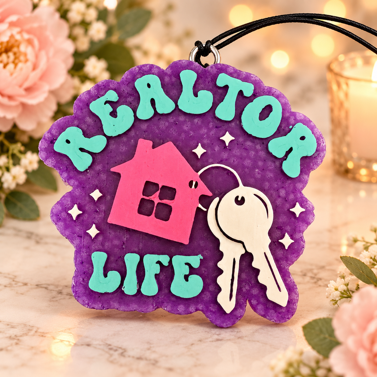 Realtor Life Car Freshie – House & Keys