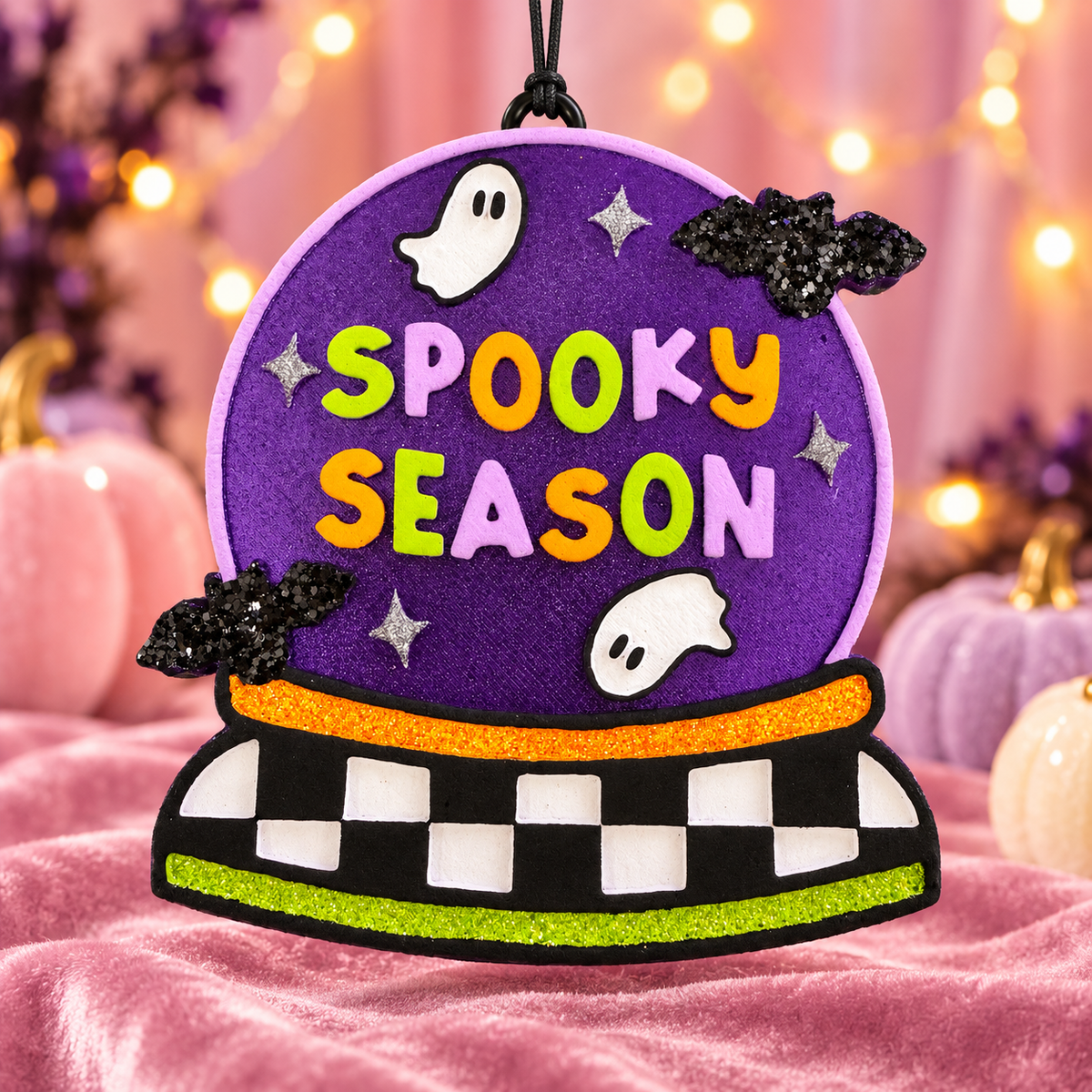 Spooky Season Crystal Ball Car Freshie – Harvest Moon Scent