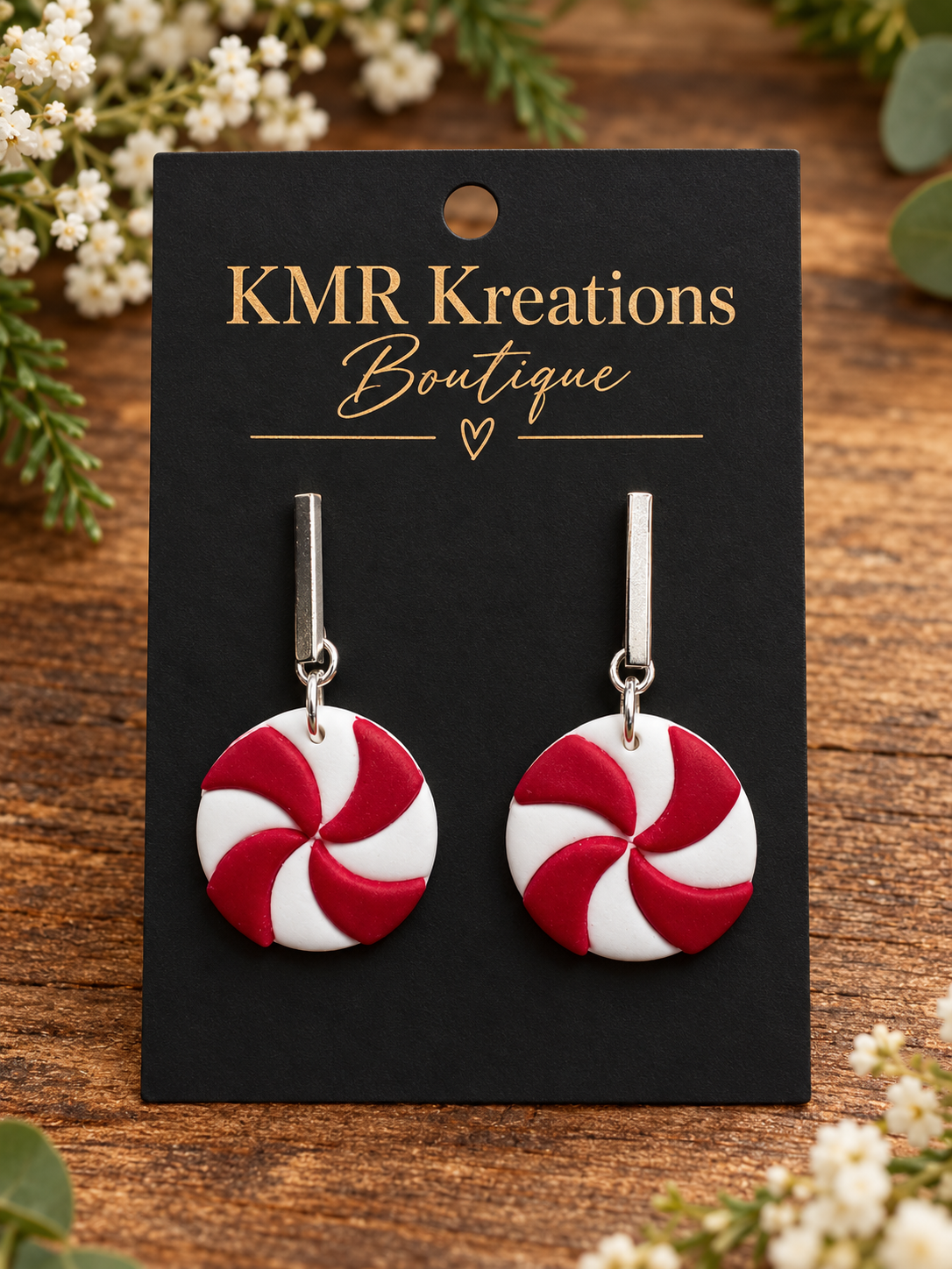 Peppermint Candy Earrings