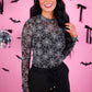 PREORDER – Kate Mesh Top: Spider Webs
